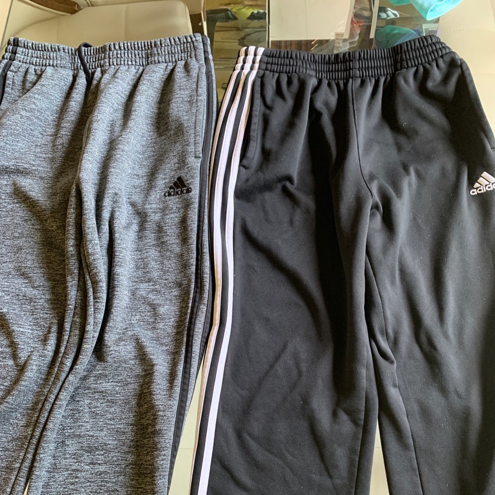 Adidas pants. Thick. Boot cut. Youth XL. Bundle of 2. Like new
